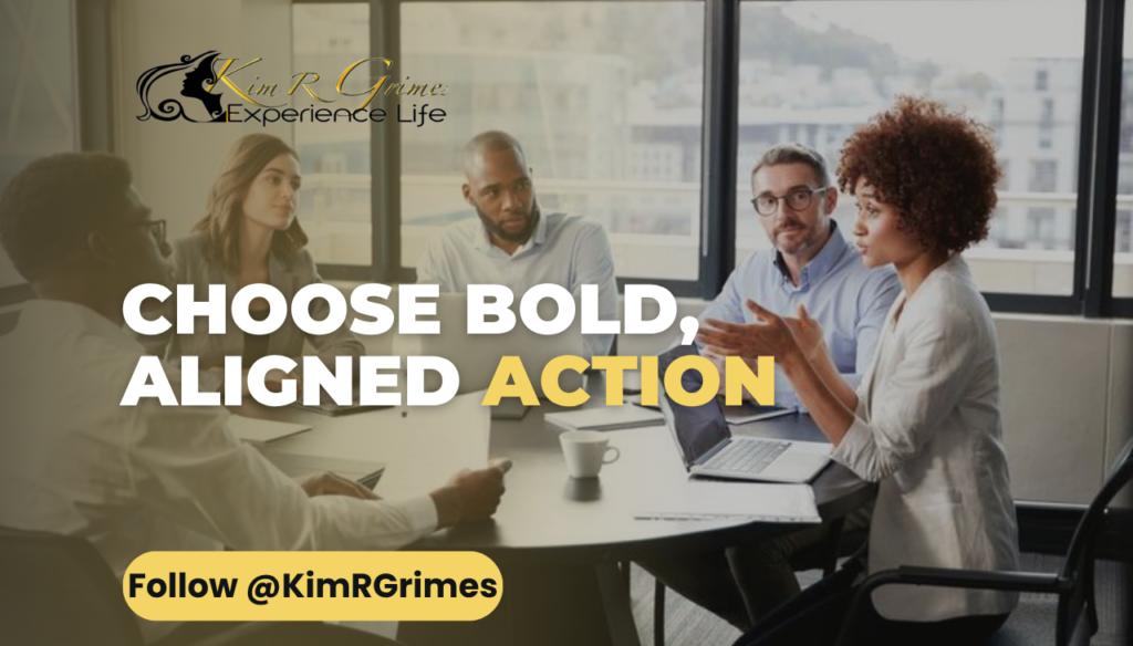 choose bold alighned action poster